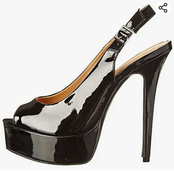 Black patent heels Chinese laundry size 8 - Picture 7 of 7